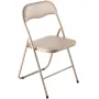 VEVOR 4 Pack Folding Chairs, Foldable Leather Chairs with Heavy Duty Metal Frame & Padded Cushion, Portable Folding Card Table C