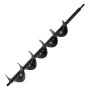 Auger Drill Bit for Planting, 80 x 600 mm Spiral Drill Bit, for 3/8" Hex Drive Drills, Heavy Duty Bulb Planter Tool, Hole Drilli