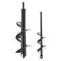 VEVOR Auger Drill Bit for Planting Set of 2, 40 x 220 mm & 80 x 300 mm, Spiral Drill Bit for 3/8" Hex Drive Drills, Heavy Duty B