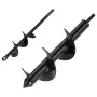 VEVOR Auger Drill Bit for Planting Set of 2, 40 x 220 mm & 80 x 300 mm, Spiral Drill Bit for 3/8" Hex Drive Drills, Heavy Duty B