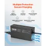 12V 10A lithiumbatterioplader, 14,6V, AC-DC LiFePO4 Smart