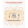 2000 Piece Rotating Puzzle Board with 5 Drawers and Cover, 102x74cm Portable Wooden Table, Jigsaw Puzzle Accessories for Adults,