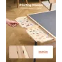 1500 Piece Puzzle Table with Legs, 4 Drawers and Cover, 86x63cm Portable Wooden Board with Wheels, Jigsaw Puzzle Accessories for