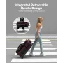 Bowling Ball Bag, 3 Ball Double Roller Bowling Bag med hjul