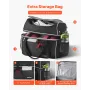 VEVOR Bowling Ball Bag, 2 Ball Four Roller Bowling Bag with Wheels, Featuring a Separate Compartment for Shoes (Up To US Size 16