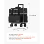 Bowling Ball Bag, 2 Ball Four Roller Bowling Bag med hjul, med