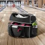 VEVOR Bowling Ball Bag, 2 Ball Four Roller Bowling Bag with Wheels, Featuring a Separate Compartment for Shoes (Up To US Size 16