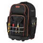 VEVOR Rolling Tool Backpack, 110 lbs Load Capacity, 72 Pockets Heavy Duty Roller Tool Bag on Wheels, Adjustable Telescoping Hand