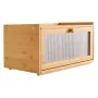 Bread Box for Kitchen Counter, Large Capacity Bamboo Bread Storage Container, Farmhouse Wooden Breadbox Organizer for Homemade B