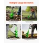 Auger Drill Bit for Planting, 200 x 790 mm Spiral Drill Bit, Compatible with 20mm ID Drive Drills, Heavy Duty Bulb Planter Tool,