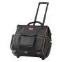 VEVOR Rolling Tool Bag, 110 lbs Load Capacity, 25 Pockets Heavy Duty Roller Tool Bag with Adjustable Telescoping Handle & Stable