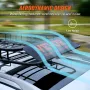 Roof Rack Cargo Basket, 117.5 x 91.5 x 11.4 cm Rooftop Cargo Carrier, Heavy-duty 90.7 kg Capacity Universal Roof Rack Basket, Lu