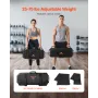 VEVOR Workout Sandbag, Heavy Duty Workout Power Bags med håndtag, 11-34 kg Justerbar Slam Bag til Fitness Styrke Vægt Trai