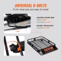 Roof Rack Cargo Basket, 117.5 x 91.5 x 11.4 cm Rooftop Cargo Carrier, Heavy-duty 90.7 kg Capacity Universal Roof Rack Basket, Lu