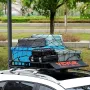 Roof Rack Cargo Basket, 117.5 x 91.5 x 11.4 cm Rooftop Cargo Carrier, Heavy-duty 90.7 kg Capacity Universal Roof Rack Basket, Lu