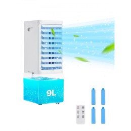 Fordampende luftkøler 9L 550 CFM sump klimaanlæg med 2 isbokse