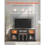 tv-stander til tv op til 1651 mm, moderne underholdningscenter