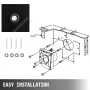 Industrial Ventilation Extractor air blower fan ventilation fan commercial Metal Axial Exhaust 250MM/10 Inch Air Puller Fan (250