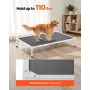 VEVOR forhøjet hundeseng til store hunde, transportabel høj hundeseng med aluminiumsrør metalramme og åndbart tekstilnet, Ind.