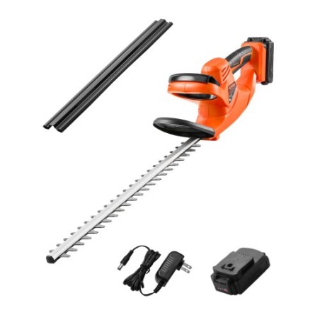 Cordless Electric Hedge Trimmer 20V 2A Battery 20in Dual-Action Blade
