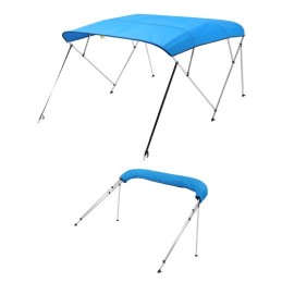 4 Bow Boat Bimini Tops 96"Lx(85"-90")W x 54"H Awning Canopy Pacific Blue