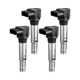 Ignition Coil Pack Set of 4 Compatible with Audi A1 A3 Seat and Volkswagen