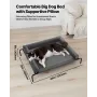 forhøjet hundeseng til store hunde, transportabel høj hundeseng
