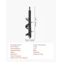 VEVOR Auger Drill Bit for Planting, 80 x 300 mm Spiral Drill Bit, for 3/8" Hex Drive Drills, Heavy Duty Bulb Planter Tool, Hole 