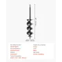 VEVOR Auger Drill Bit for Planting, 80 x 410 mm Spiral Drill Bit, for 3/8" Hex Drive Drills, Heavy Duty Bulb Planter Tool, Hole 