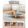 VEVOR Elevated Dog Bed for Large Dogs, Portable Raised Dog Cot with Aluminum Tube Metal Frame and Breathable Textilene Mesh, Ind