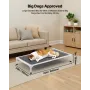 Elevated Dog Bed for Large Dogs, Portable Raised Dog Cot with Aluminum Tube Metal Frame and Breathable Textilene Mesh, Indoor & 