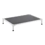 Elevated Dog Bed for Large Dogs, Portable Raised Dog Cot with Aluminum Tube Metal Frame and Breathable Textilene Mesh, Indoor & 