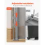 Retractable Baby Gate, 870 mm Tall, Extends up to 1400 mm Wide, Retractable Gate for Kids or Pets, Mesh Material, Easy to Instal