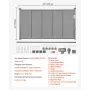 Retractable Baby Gate, 870 mm Tall, Extends up to 1400 mm Wide, Retractable Gate for Kids or Pets, Mesh Material, Easy to Instal