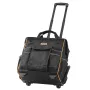 Rolling Tool Bag, 110 lbs Load Capacity, 25 Pockets Heavy Duty Roller Tool Bag on Wheels, Adjustable Telescoping Handle & Stable