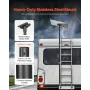 VEVOR Starlink RV Ladder Mount, 360°Adjustable Angle Mounting Standard Gen 3 Pipe Kit, Heavy-Duty Steel Extra Long Starlink RV L