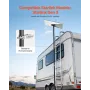 Starlink RV Ladder Mount, 360°Adjustable Angle Mounting Standard Gen 3 Pipe Kit, Heavy-Duty Steel Extra Long Starlink RV Ladder 