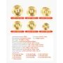 VEVOR Cymbal Pack 6 Pieces Cymbal Set 254/355/400/455/505 mm (10 14 16 18 20 Inches) Cymbals for Drum