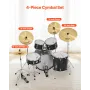 VEVOR Cymbal Pack 4 Pieces Cymbals Drum Set 14 16 18 20 Inches (355/400/455/505 mm) Cymbals for Drum
