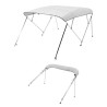 4 Bow Boat Bimini Tops 96"Lx(67"-72")W x 54"H Awning Canopy Light Grey