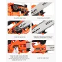 25 cc Gas Chainsaw, 12 inch Gas Powered Chainsaw, 1.02 HP Power Chain Saw with Non-Slip Handle, Gas-Powered Chainsaws with Dual 