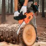 25 cc Gas Chainsaw, 12 inch Gas Powered Chainsaw, 1.02 HP Power Chain Saw with Non-Slip Handle, Gas-Powered Chainsaws with Dual 