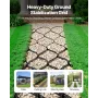 VEVOR Gravel Grid, 4 Inch Depth, 17.06 x 8.86 FT / 5200 x 2700 mm, 1880 LBS Per Sq ft Grass Ground Retainer, Permeable Geo Grids