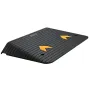 Upgraded Rubber Threshold Ramp, 3.5" Rise Door Ramp with 1 Channel, Natural Rubber Car Ramp with Non-Slip Textured Surface, 3306