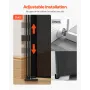 Retractable Baby Gate, 870 mm Tall, Extends up to 2800 mm Wide, Retractable Gate for Kids or Pets, Mesh Material, Easy to Instal