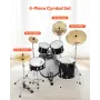 VEVOR Cymbal Pack 4 Pieces Cymbals Drum Set 355/400/505/254 mm(10 14 16 20 Inches) Cymbals for Drum