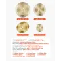 VEVOR Cymbal Pack 4 Pieces Cymbals Drum Set 355/400/505/254 mm(10 14 16 20 Inches) Cymbals for Drum