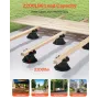 VEVOR Deck Blocks 8 STK, 2200 lbs / 997,90 kg Belastningskapacitet Deck Support Plast Piedestal Paver, hæve 3,54 - 4,65 tommer