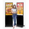 43 "Digital skiltning Display Touch Screen 2K UHD LCD Floor Standing Kiosk