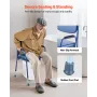 Bedside Commode Chair, 181 kg Weight Capacity, 3-in-1 Portable Toilet and Raised Toilet Seat with Padded Seat and Backrest, Deta